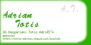 adrian totis business card